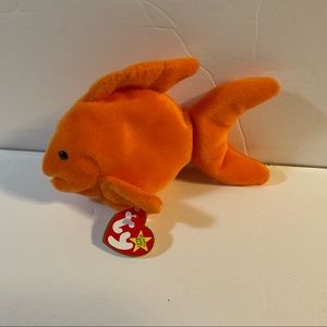 RARE 1994 original Ty Goldie fish beanie baby with ERRORS